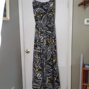 J.B.S. Other - J.B.S. Strapless Jumpsuit blk,white,gold leaves J.B.S. Other - J.B.S. Strapless Jumpsuit blk,white,gold leaves